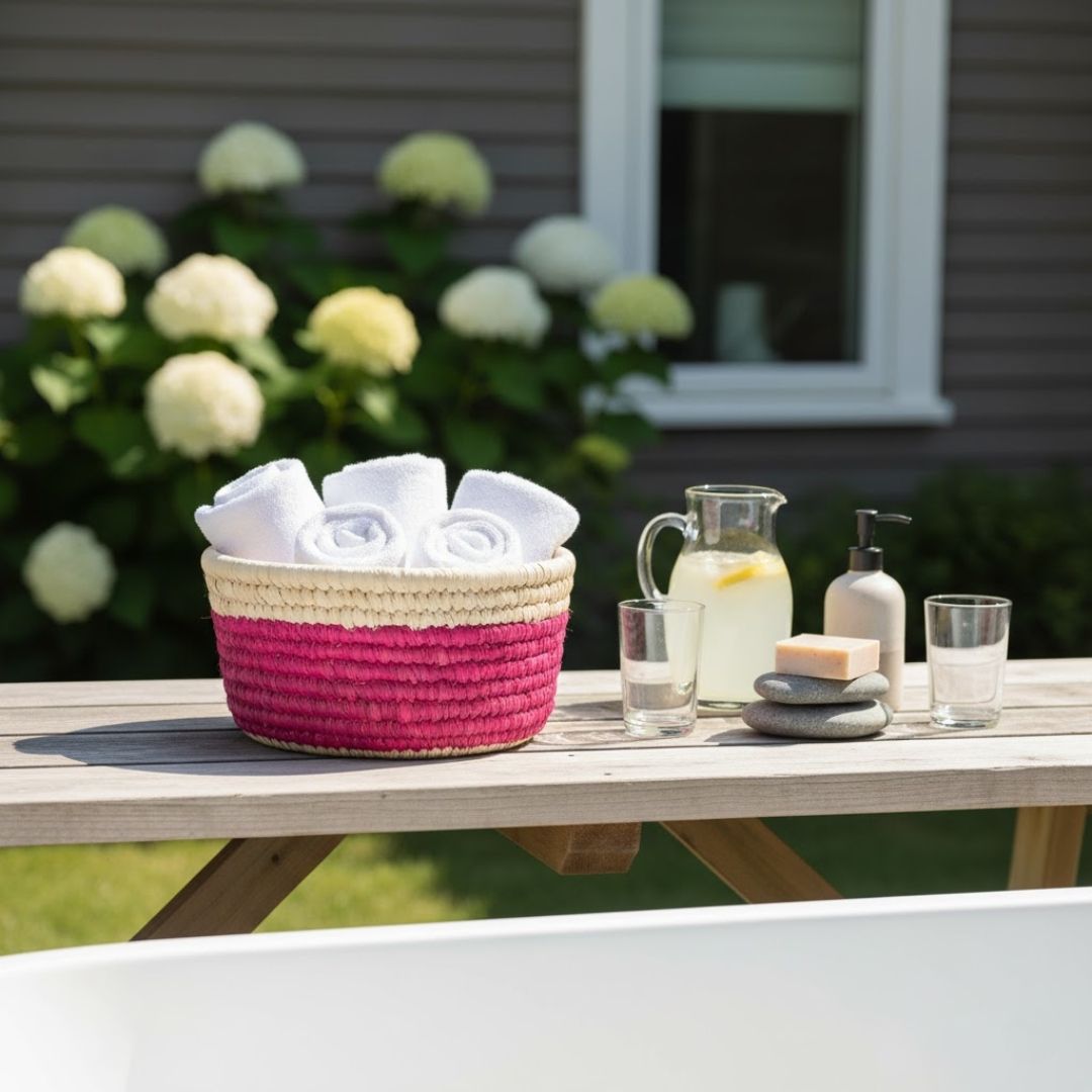 Artisanal Palm Leaf Basket